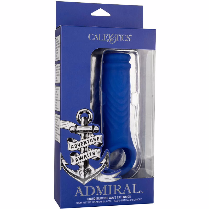CALEXOTICS - ADMIRAL WAVE FUNDA PENE SILICONA LÍQUIDA AZUL - Imagen 6