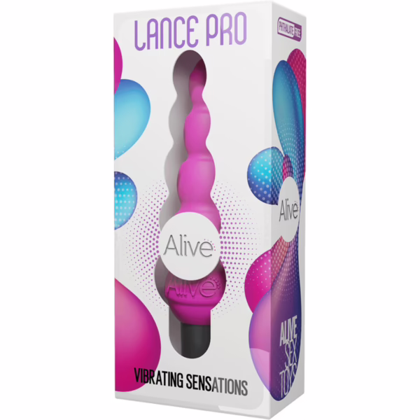 ALIVE - LANCE PRO ESTIMULADOR & VIBRADOR ANAL ROSA - Imagen 9