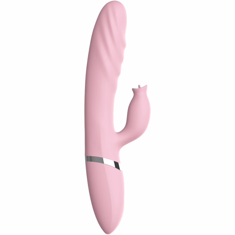 ARMONY - VIBRADOR & THRUSTING CON LENGUA EFECTO CALOR ROSA - Imagen 4