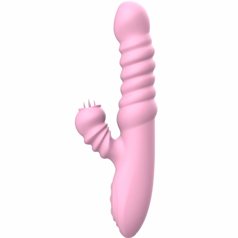 ARMONY - VIBRADOR MULTIFUNCION CON LENGUA ESTIMULADORA EFECTO CALOR ROSA - Imagen 2