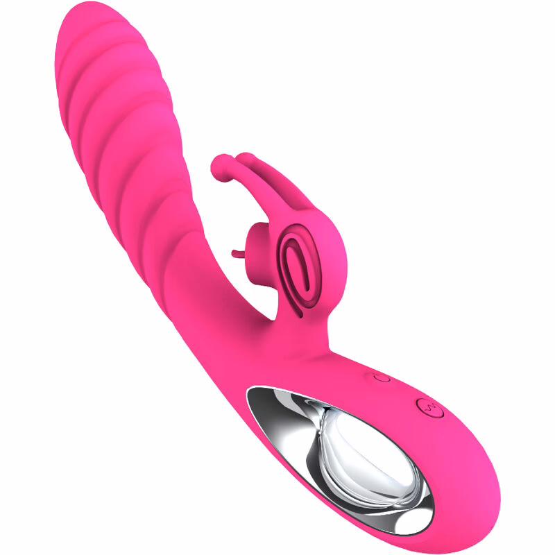 ARMONY - VICKY VIBRADOR RABBIT CON LENGUA PULL RING FUCSIA - Imagen 2