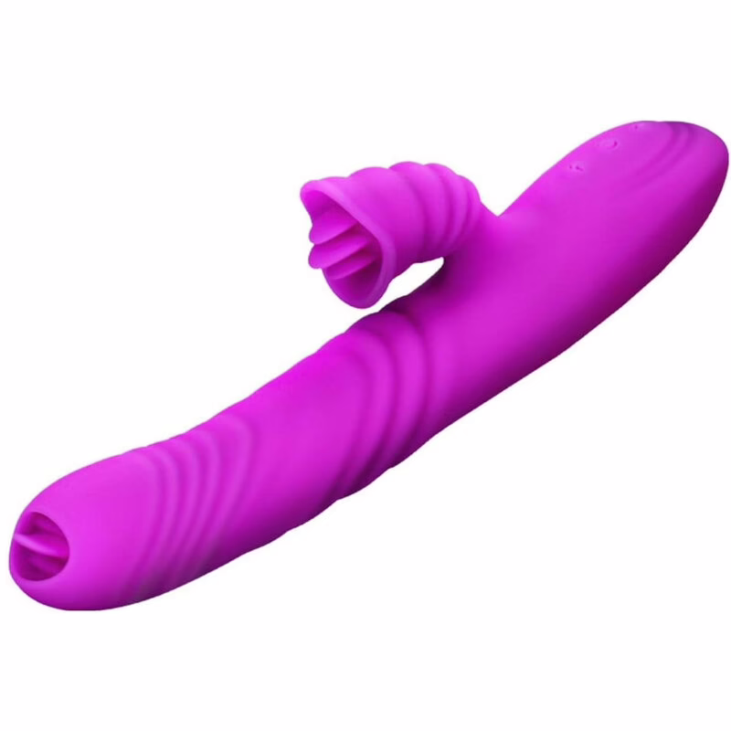 ARMONY - ANGELIA VIBRADOR MULTIFUNCION DOBLE LENGUA EFECTO CALOR VIOLETA - Imagen 2
