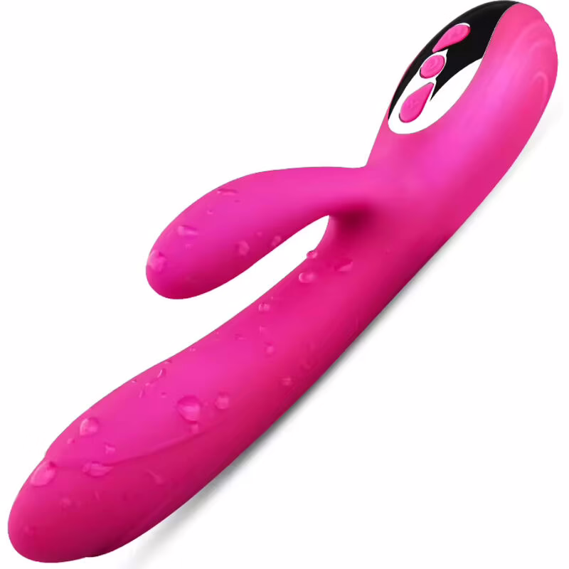 ARMONY - VIBRADOR & ESTIMULADOR FLEXIBLE EFECTO CALOR FUCSIA - Imagen 5