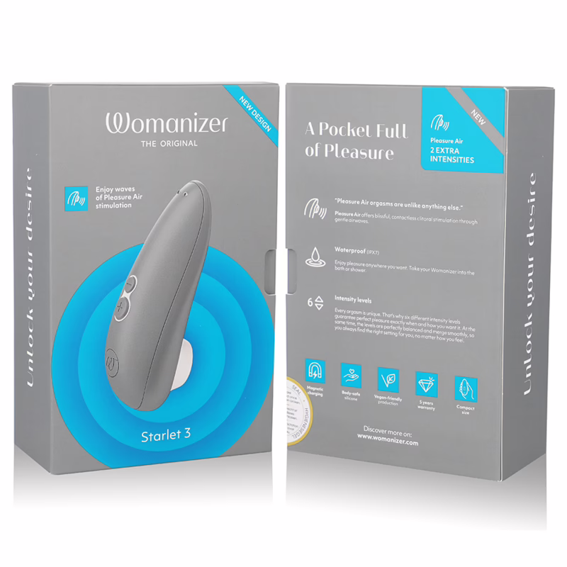 WOMANIZER - STARLET 3 ESTIMULADOR CLÍTORIS GRIS - Imagen 7