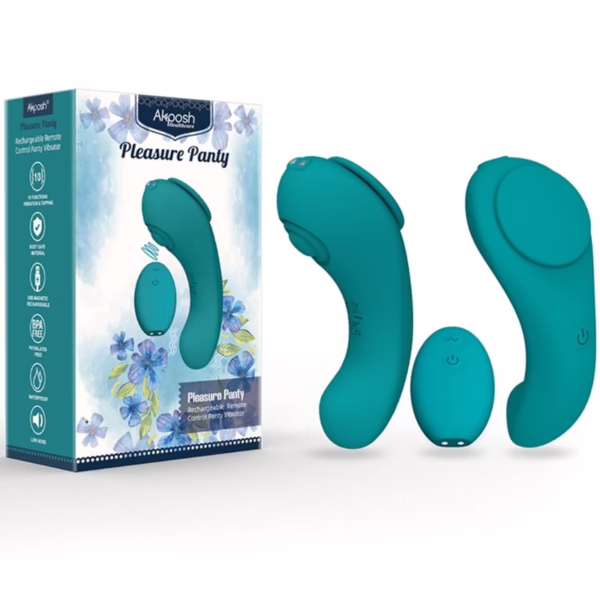 ARMONY - PLEASURE PANTY VIBRADOR CONTROL REMOTO 3 VELOCIDADES VERDE - Imagen 8