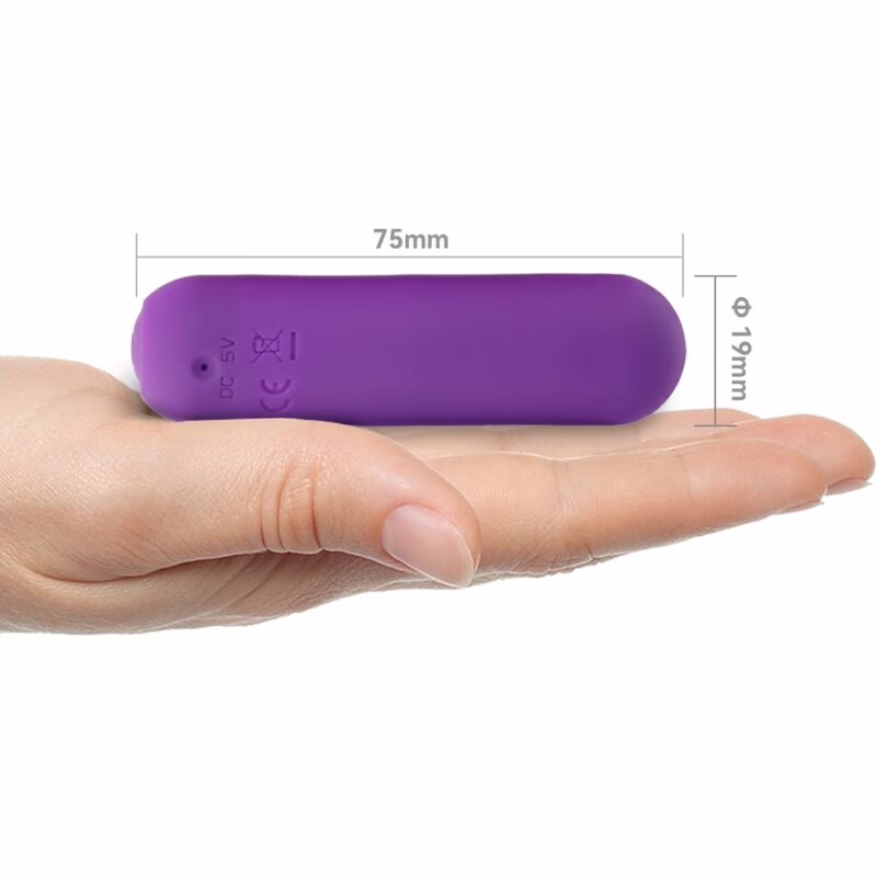 ARMONY - SPLASH JOIE BALA VIBRADORA SILICONA CONTROL REMOTO 10 VIBRACIONES 75 X 19 CM MORADO - Imagen 4