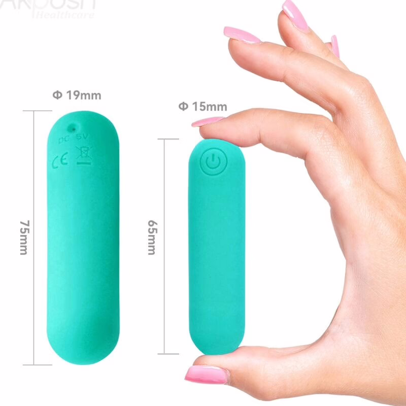 ARMONY - SPLASH HAHA BALA VIBRADORA SILICONA 10 VIBRACIONES 75 X 19 CM VERDE - Imagen 4