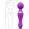 ARMONY - FREEZA MASAJEADOR & VIBRADOR CABEZA FLEXIBLE VIOLETA - Imagen 2