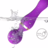 ARMONY - FREEZA MASAJEADOR & VIBRADOR CABEZA FLEXIBLE VIOLETA - Imagen 4