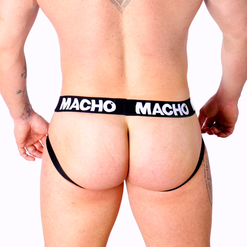 MACHO - MX25NC JOCK CUERO NEGRO L - Imagen 4
