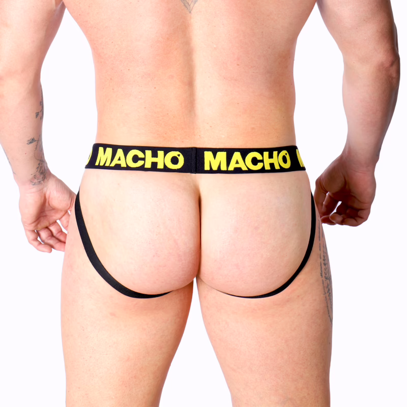 MACHO - MX25A JOCK AMARILLO LYCRA L - Imagen 6