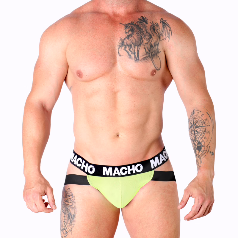 MACHO - MX28FA JOCK AMARILLO XL - Imagen 5