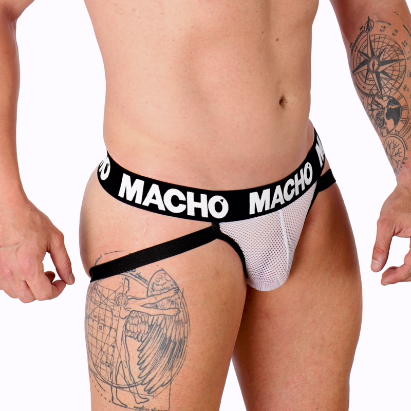 MACHO - MX26X1 JOCK REJILLA BLANCO L - Imagen 2