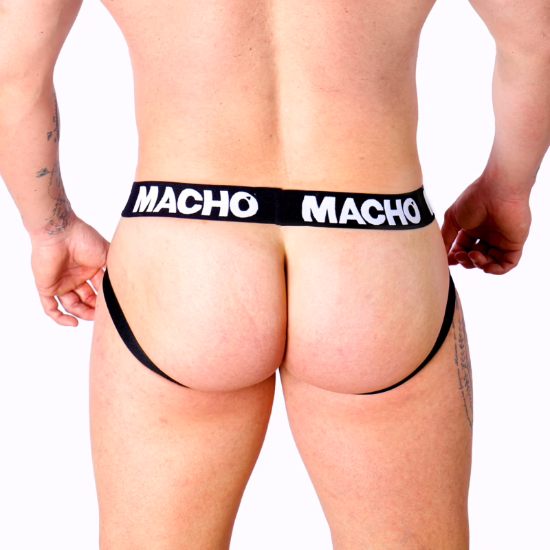 MACHO - MX27GR JOCK CUERO GRIS BEIGE M - Imagen 4