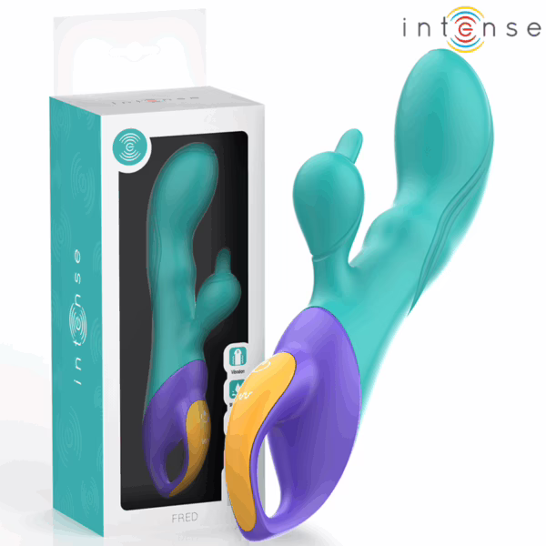 INTENSE - FRED VIBRADOR RABBIT AZUL - Imagen 7