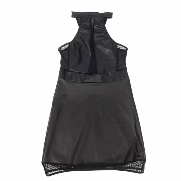 SUBBLIME - 955472 VESTIDO CUELLO HALTER CON TRANSPARENCIAS NEGRO S/M - Imagen 6