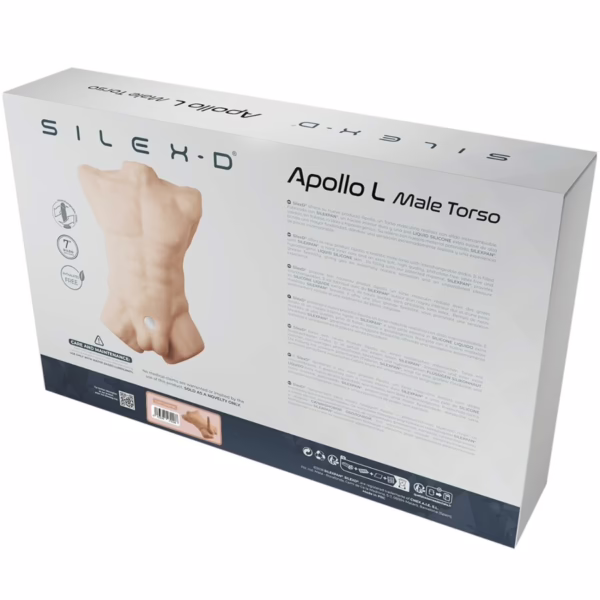 SILEXD - APOLLO L TORSO REALÍSTICO MASCULINO CARAMELO - Imagen 7