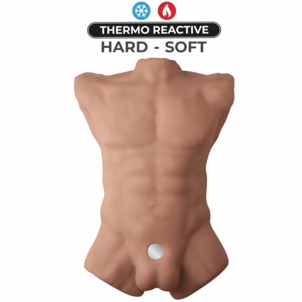 SILEXD - APOLLO L TORSO REALÍSTICO MASCULINO CARAMELO - Imagen 6