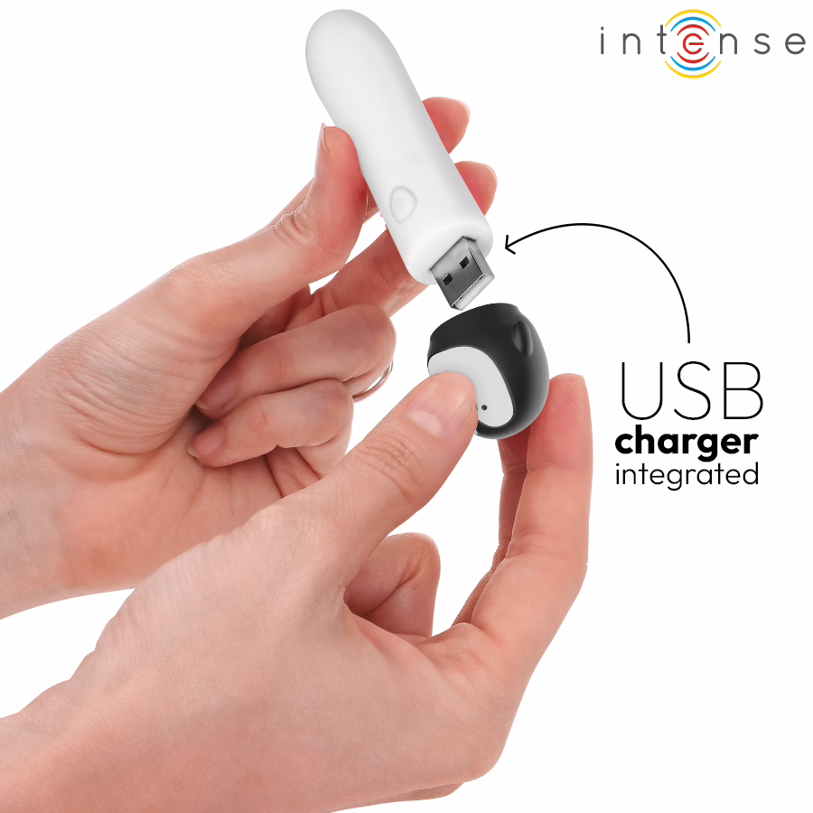 INTENSE - RICO BALA VIBRADORA PINGÜINO RECARGABLE USB 10 X 2.2 CM - Imagen 4