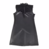 SUBBLIME - 957551 VESTIDO DE CUERO CON CUELLO DE ENCAJE NEGRO L/XL - Imagen 4
