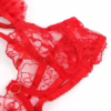 SUBBLIME - 957506 CONJUNTO SUJETADOR Y LIGA DE ENCAJE ROJO S/M - Imagen 4