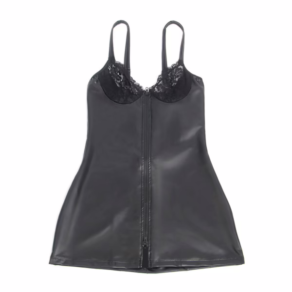 SUBBLIME - 957568 VESTIDO DE CUERO CON CREMALLERA NEGRO S/M - Imagen 5