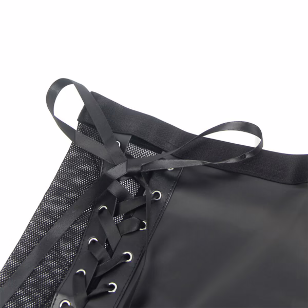 SUBBLIME - 957599 CONJUNTO SUJETADOR Y FALDA DE CUERO NEGRO L/XL - Imagen 6