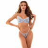 SUBBLIME - 957629 CONJUNTO SUJETADOR Y PANTIES CON BORDADOS DE FLORES CELESTE S/M - Imagen 2