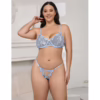 SUBBLIME - 957636 CONJUNTO SUJETADOR Y PANTIES CON BORDADOS DE FLORES CELESTE L/XL - Imagen 9