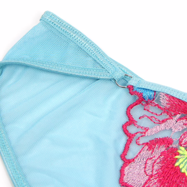 SUBBLIME - 957650 CONJUNTO SUJETADOR Y LIGUERO CON BORDADOS DE FLORES ROSAS L/XL - Imagen 7