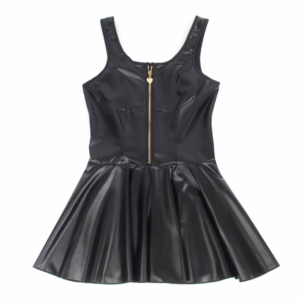 SUBBLIME - 957674 VESTIDO DE CUERO CON CREMALLERA DE CORAZÓN NEGRO L/XL - Imagen 5