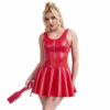 SUBBLIME - 957681 VESTIDO DE CUERO CON CREMALLERA DE CORAZÓN ROJO S/M
