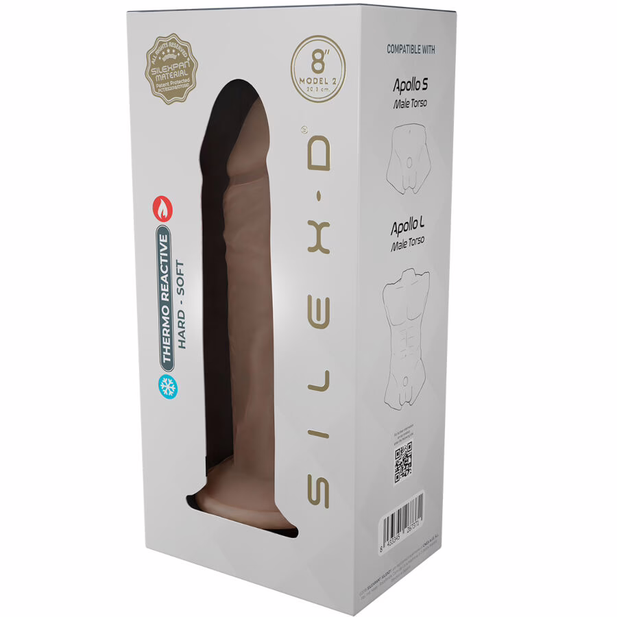 SILEXD - PENE REALÍSTICO MODELO 8 SILICONA LÍQUIDA 20.6 CM - Imagen 6