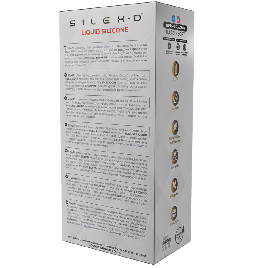 SILEXD - PENE REALÍSTICO MODELO 8 SILICONA LÍQUIDA 20.6 CM - Imagen 7