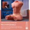 XISE - JASON HALF BODY TORSO REALÍSTICO MASCULINO CON THRUSTING Y VIBRACIÓN 55 CM - Imagen 10