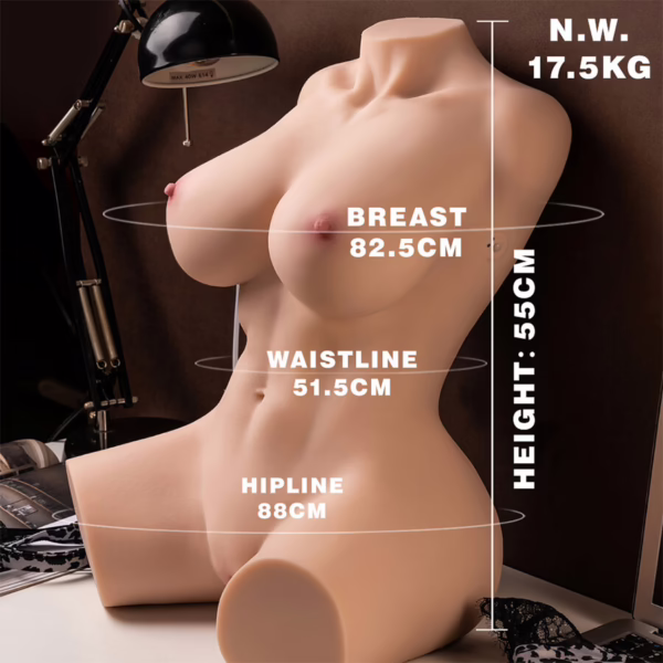XISE - MURIEL TORSO REALÍSTICO FEMENINO CON THRUSTING 55 CM - Imagen 3