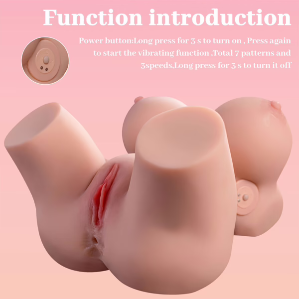 XISE - FRIEDA TORSO REALÍSTICO FEMENINO CON VIBRACIÓN 36 CM - Imagen 11