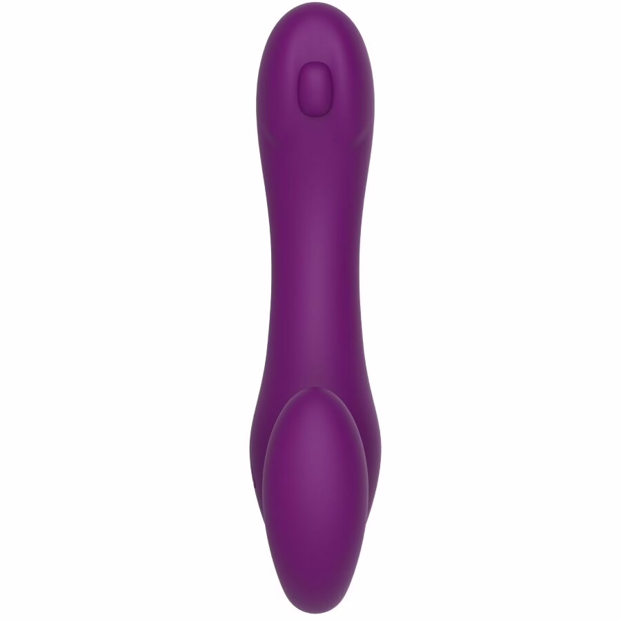 XOCOON - STRAPLESS STRAP-ON VIBRADOR 2 EN 1 CON CONTROL REMOTO MORADO - Imagen 3