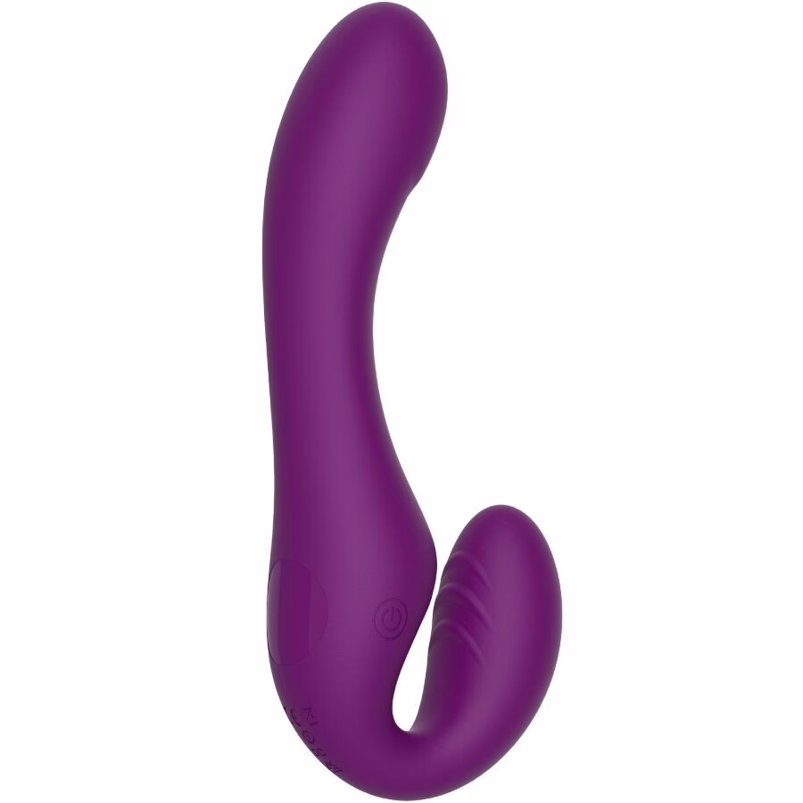 XOCOON - STRAPLESS STRAP-ON VIBRADOR 2 EN 1 CON CONTROL REMOTO MORADO - Imagen 11