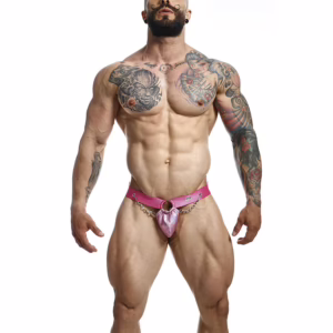 MOB - DNGEON JOCKSTRAP A PRESIÓN ROSA TALLA ÚNICA