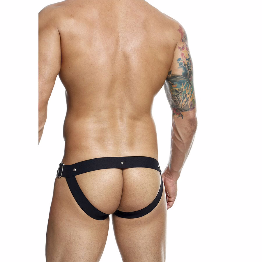 MOB - DNGEON JOCKSTRAP NEGRO A PRESIÓN TALLA ÚNICA - Imagen 4