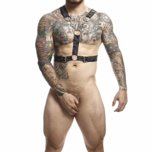 MOB - DNGEON ARNÉS PLATEADO CON CADENAS TALLA ÚNICA