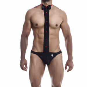MOB - ESMOQUIN CON TANGA DE ENCAJE TALLA L/XL