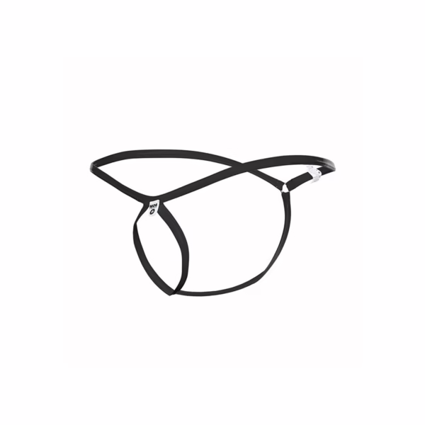 MOB - TANGA NEGRO CON FORMA DE LAGRIMA TALLA S/M - Imagen 4