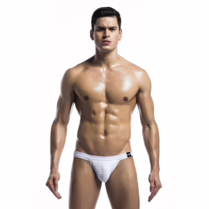 MOB - BAÑADOR FETISH JOCKSTRAP BLANCO TALLA M