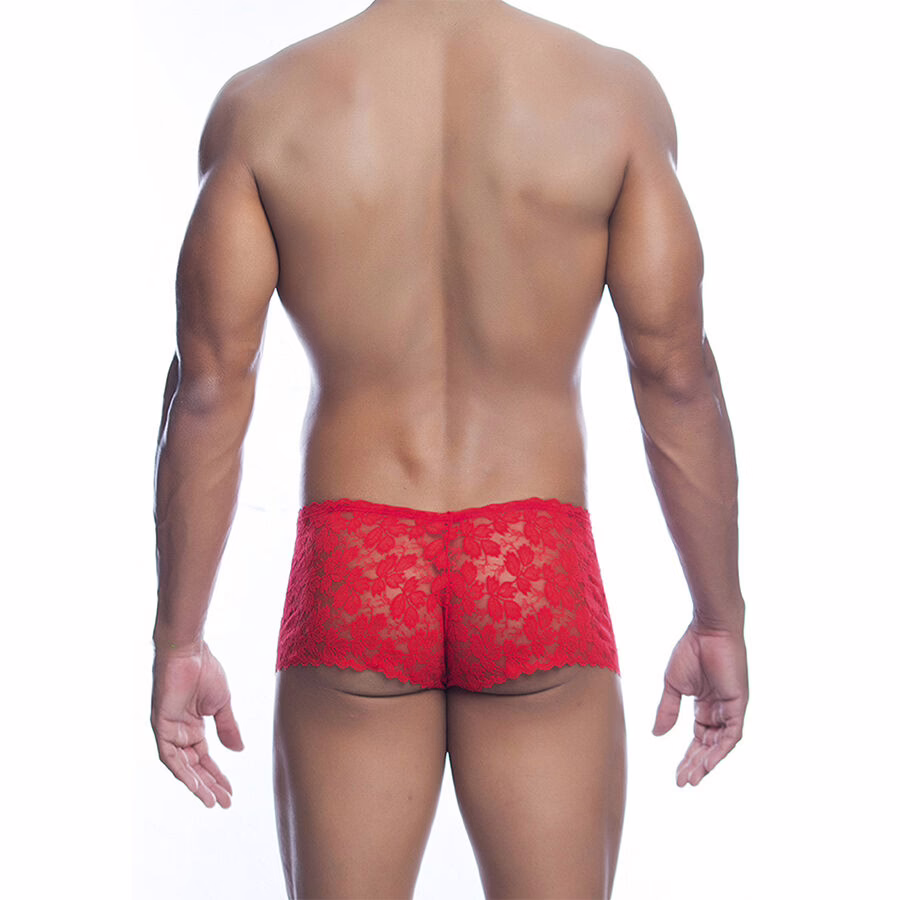 MOB - BOXER ENCAJE ROJO TALLA S/M - Imagen 3