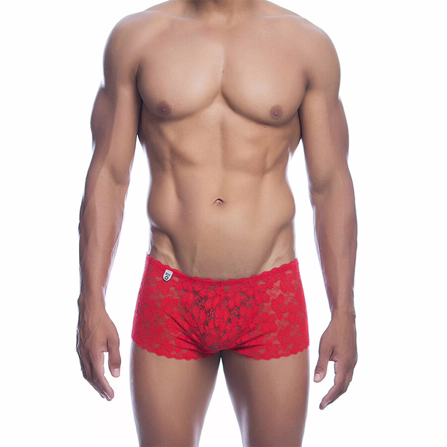 MOB - BOXER ENCAJE ROJO TALLA S/M
