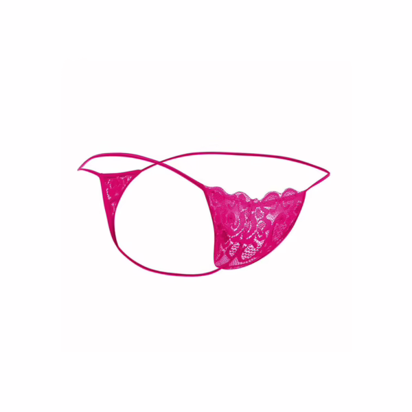 MOB - TANGA DE ENCAJE ROSA TALLA S/M - Imagen 5