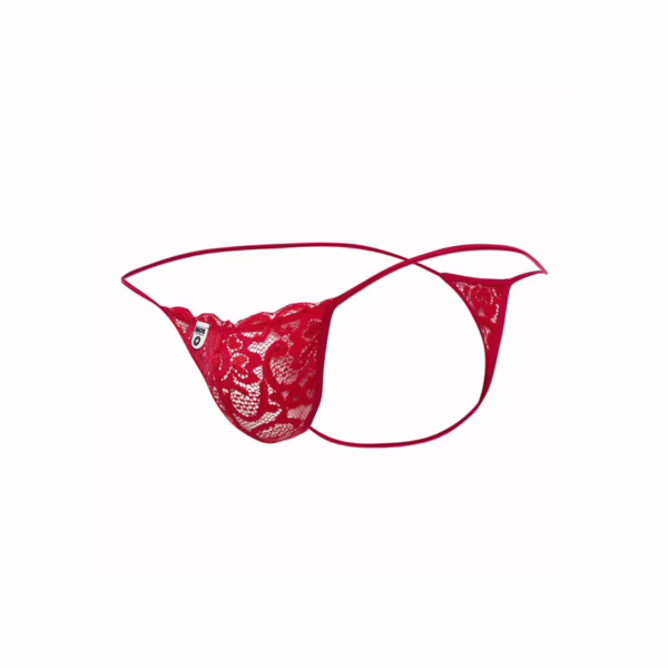 MOB - TANGA DE ENCAJE ROJO TALLA L/XL - Imagen 4