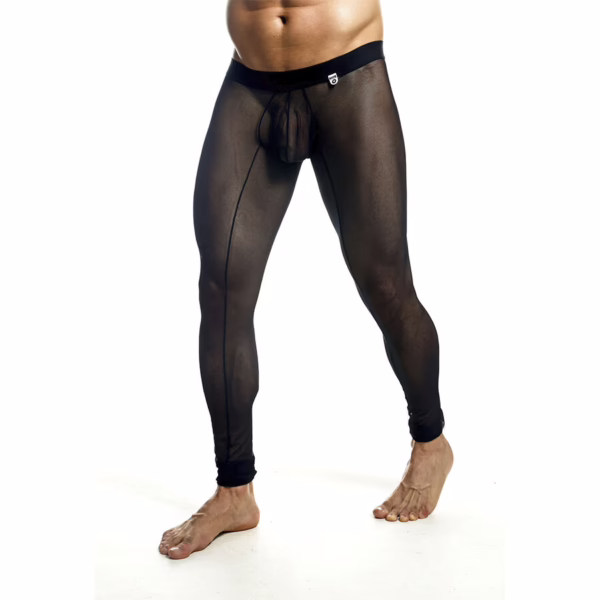 MOB - MEDIAS DE MALLAS TRANSPARENTES NEGRAS TALLA XL - Imagen 2